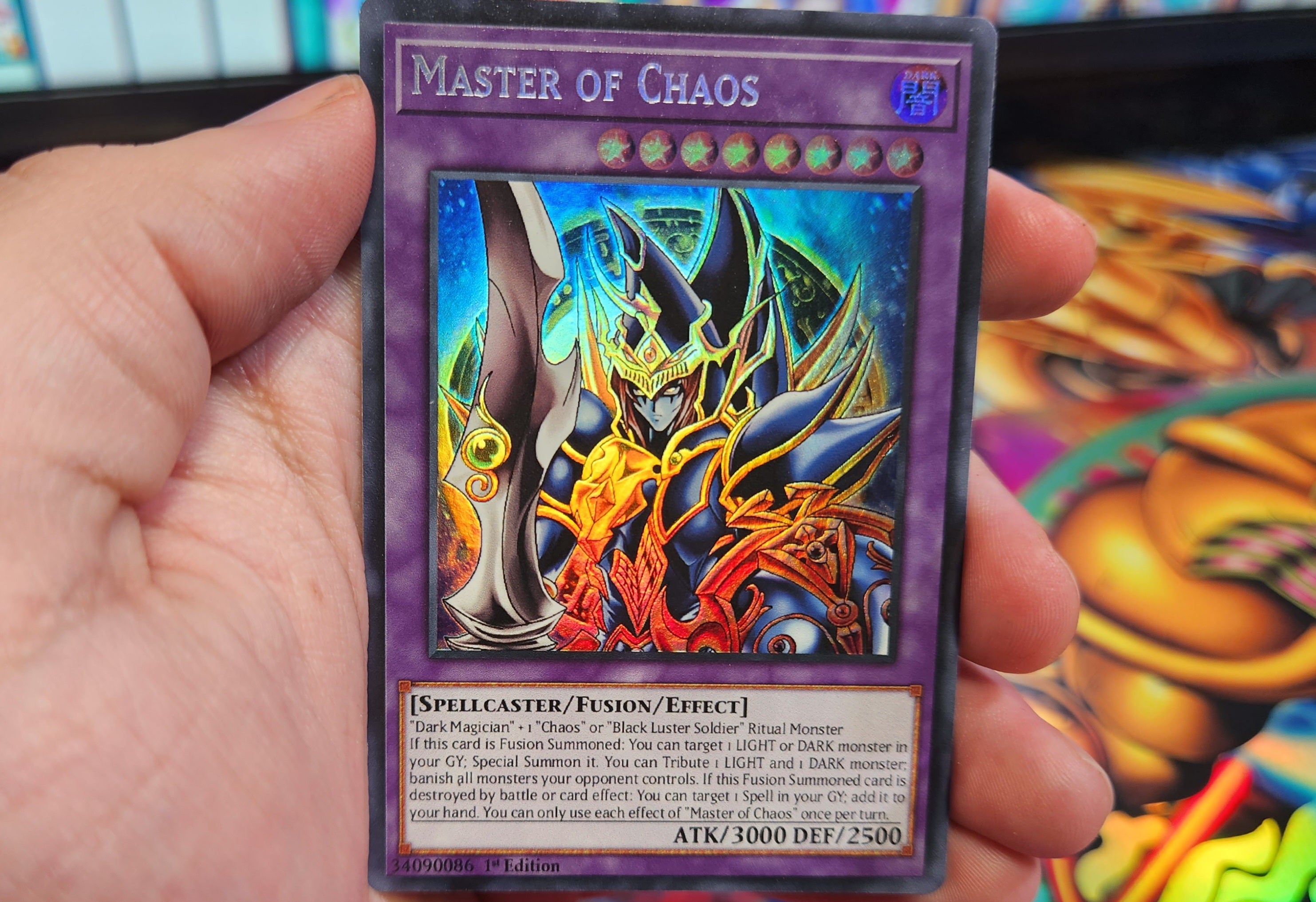 Master of Chaos Dark Paladin art alter Custom Orica card – RushforTacos