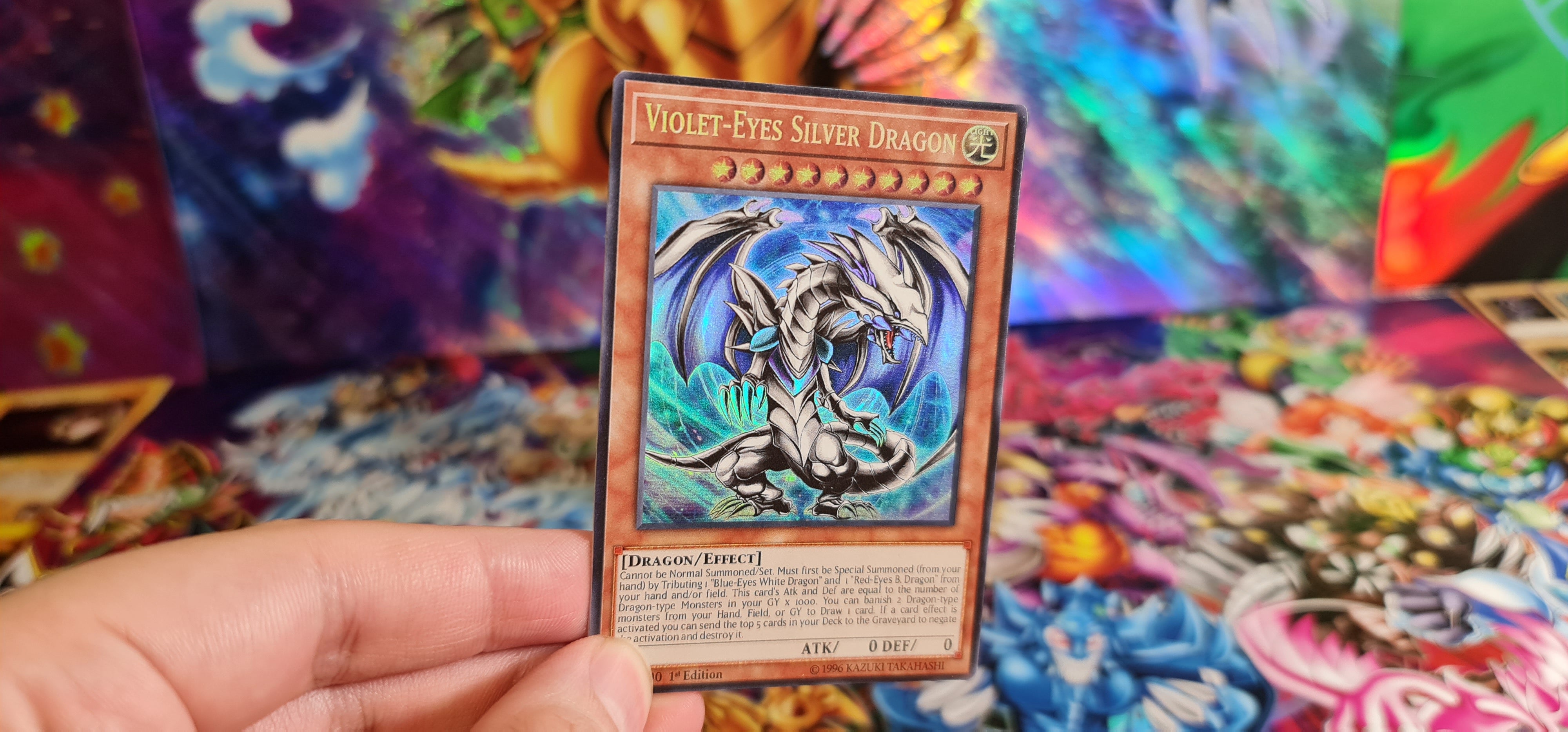 Violet-Eyes Silver Dragon Custom Orica card – RushforTacos Custom Cards