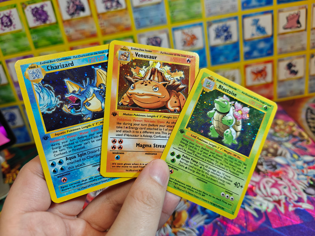 Energy swapped base set starters V1 Custom Orica cards