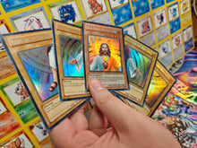 Load image into Gallery viewer, Exodia Jesus and Mystical elf Mary crossover Custom Orica card set
