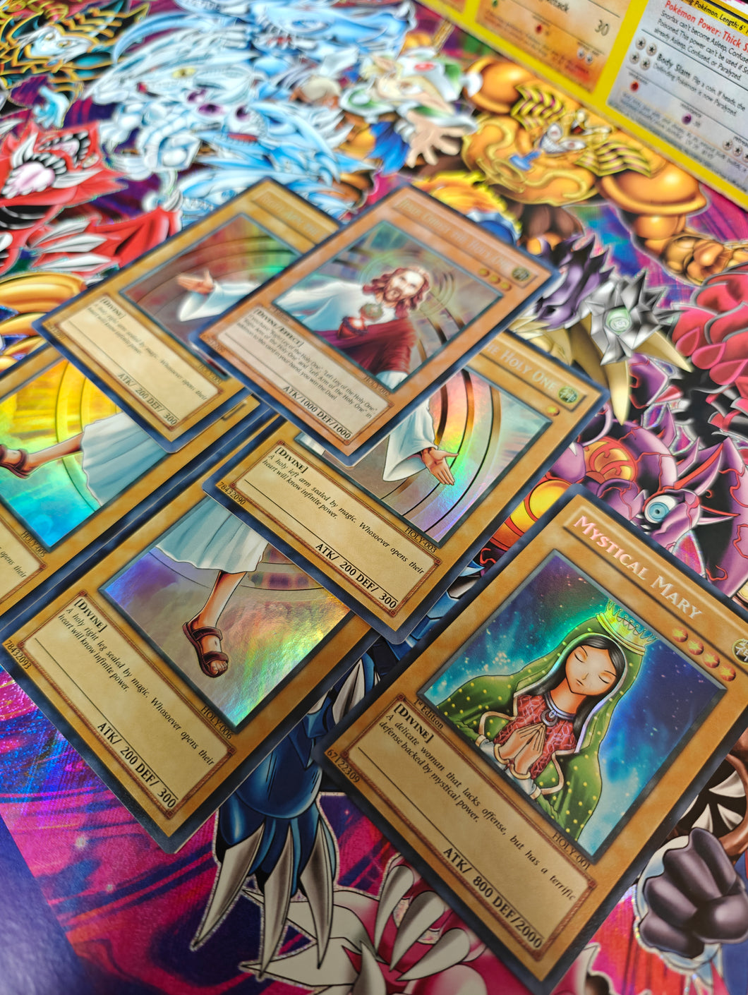 Exodia Jesus and Mystical elf Mary crossover Custom Orica card set RushforTacos Custom Cards Exodia Jesus and Mystical elf Mary crossover Custom Orica card set RushforTacos Custom Cards