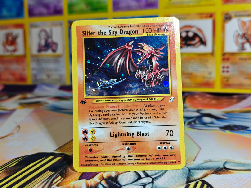 Slifer art swap Shining Gyarados style Custom Orica card