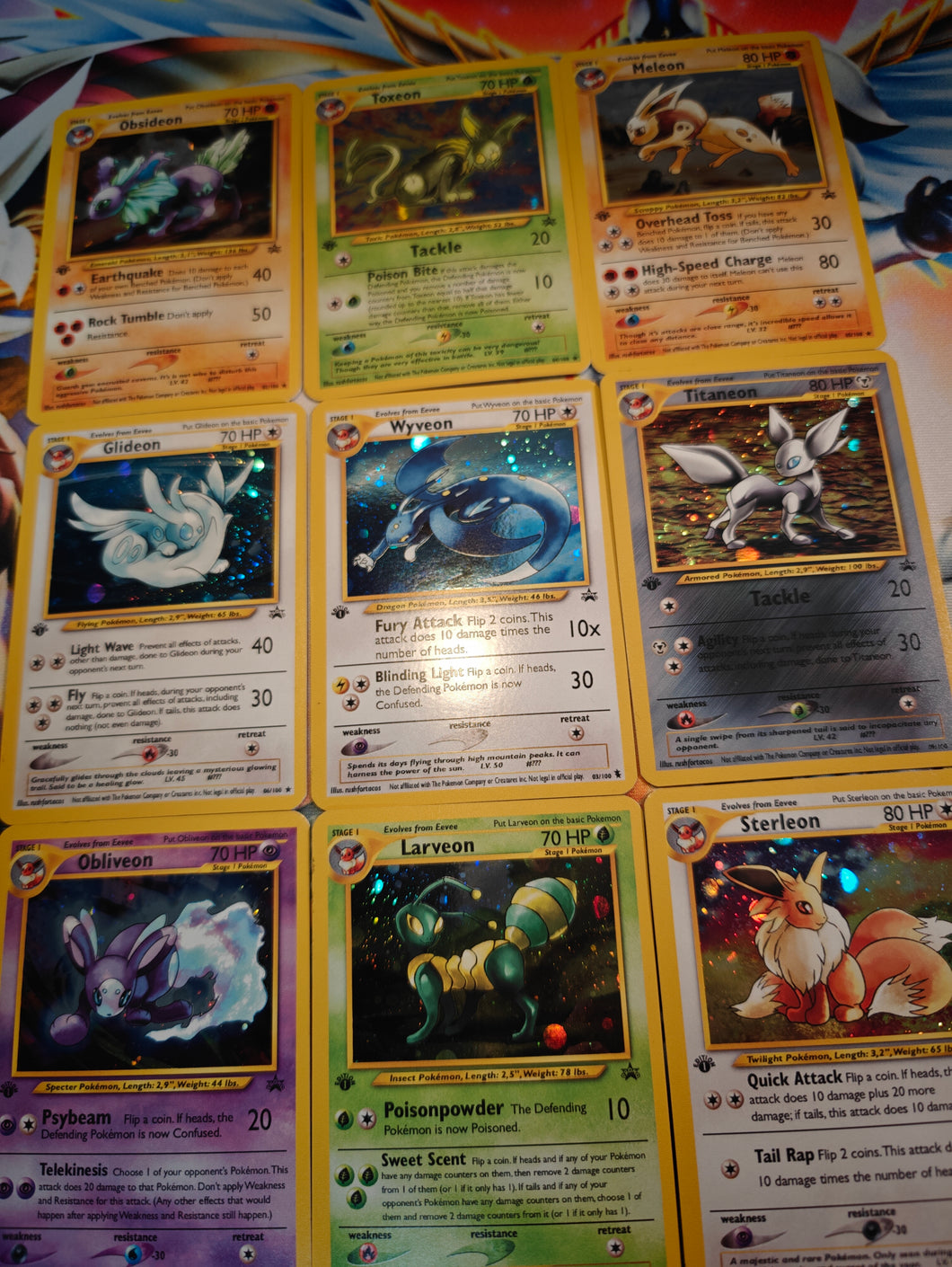 Custom Eeveelution 9 card set Custom Orica card