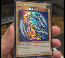 Load image into Gallery viewer, Blue Eyes in Dark Magician pose Custom Orica card
