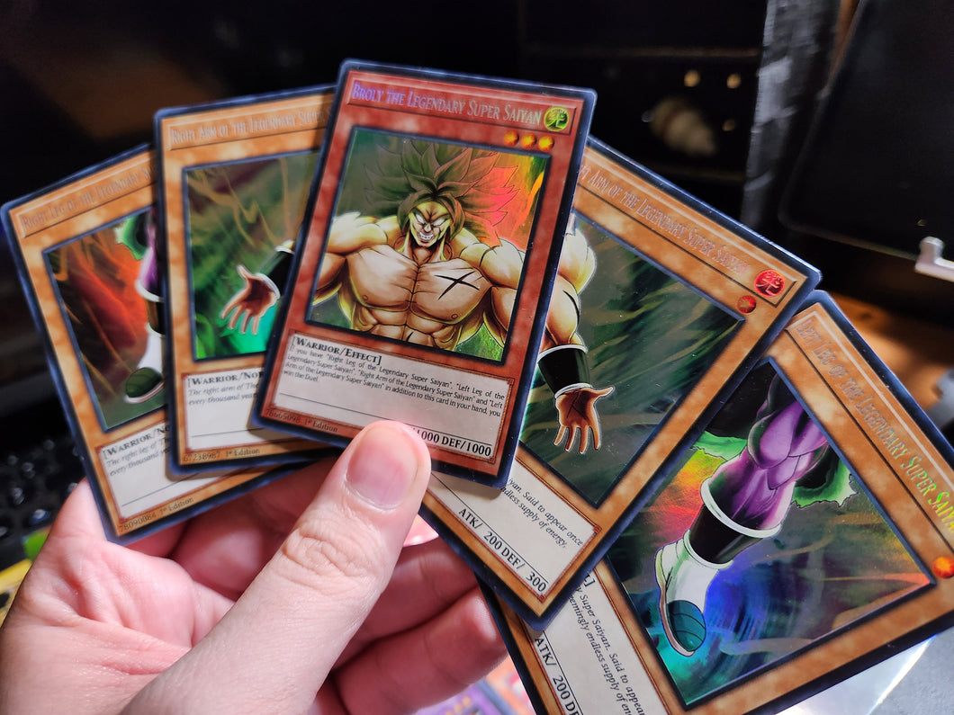 Broly the Legendary Super Sayan Exodia Custom Orica card set