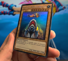 Load image into Gallery viewer, Blue Eyes and  Magician girl Jaws poster Orica card
