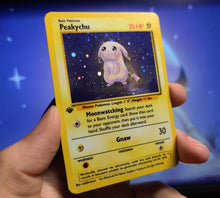 Load image into Gallery viewer, Peakychu Cuebone swap Custom Orica card
