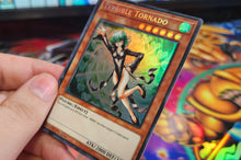 Load image into Gallery viewer, Terrible Tornado Magician Girl crossover Custom Orica card
