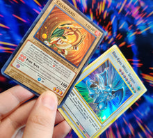 Load image into Gallery viewer, Charizard Blue eyes Ultra crossover Custom Orica card set
