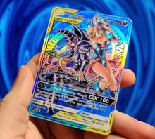 Load image into Gallery viewer, Dark Magician and Dark Magician Girl Tag Team GX Custom Orica card
