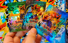 Load image into Gallery viewer, Lob Magic Ruler and Metal Raiders holographic booster covers Custom Orica card
