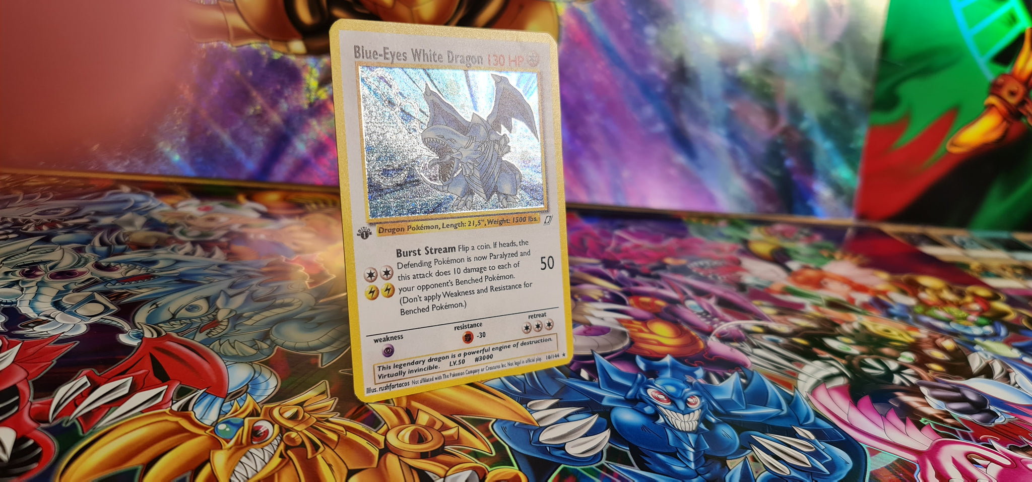 Blue-Eyes Crossover Custom Orica card – RushforTacos Custom Cards