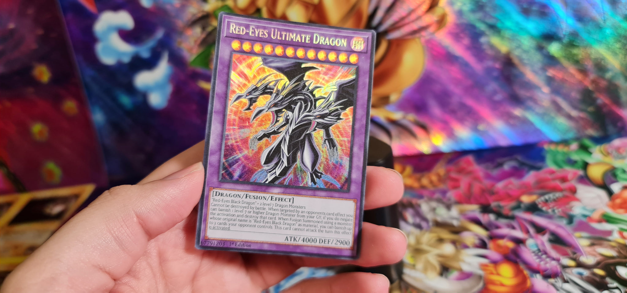 Red-Eyes Ultimate Dragon Custom Orica card – RushforTacos Custom Cards