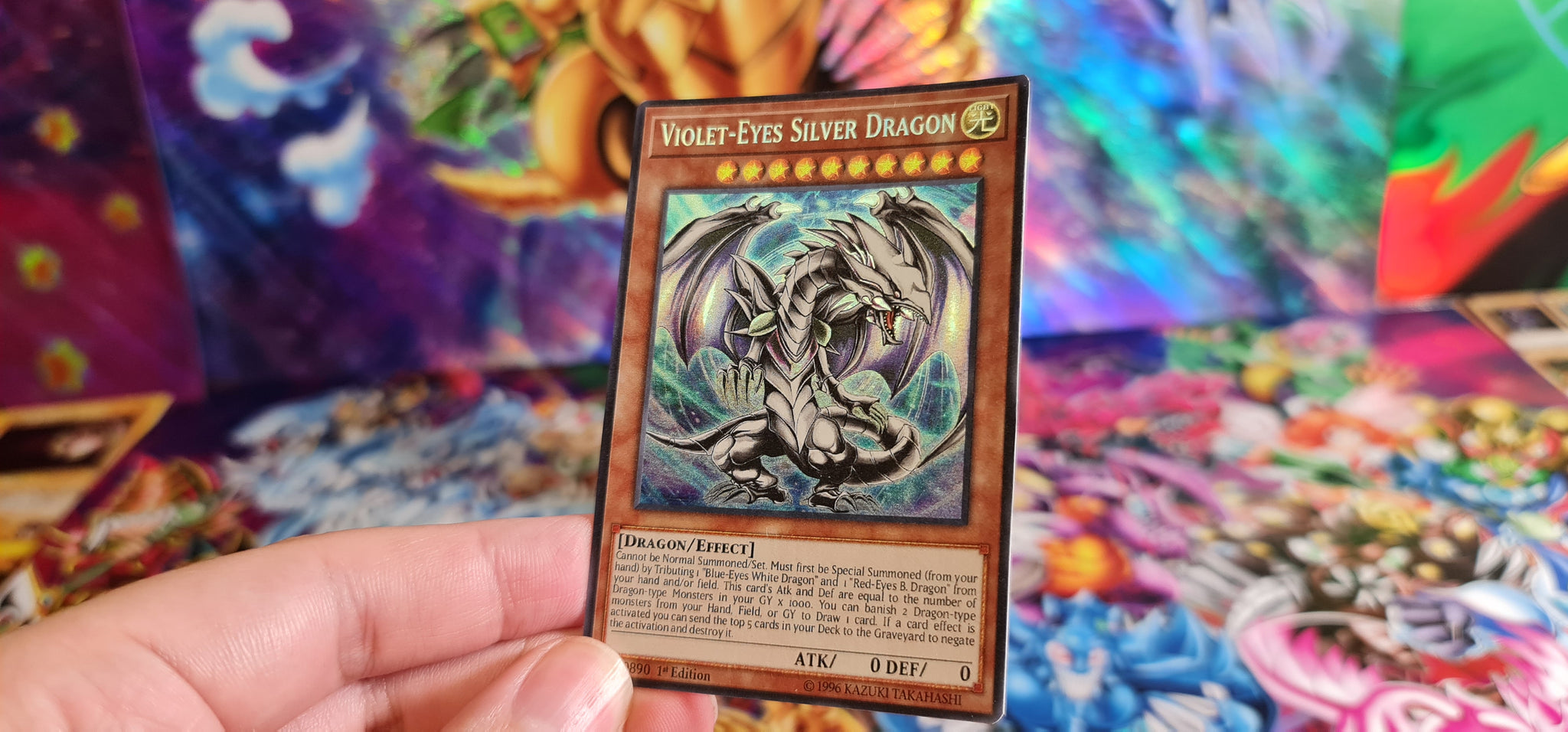 Violet-Eyes Silver Dragon Custom Orica card – RushforTacos Custom Cards