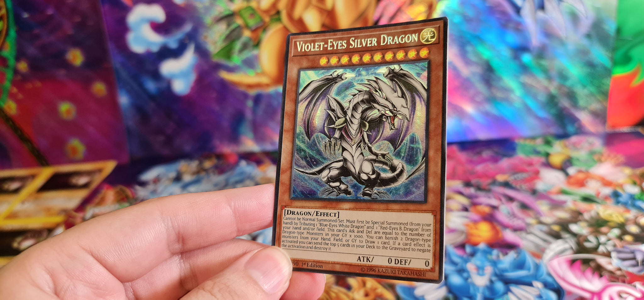 yugioh orica cards Violet-Eyes Silver Dragon Custom Orica card