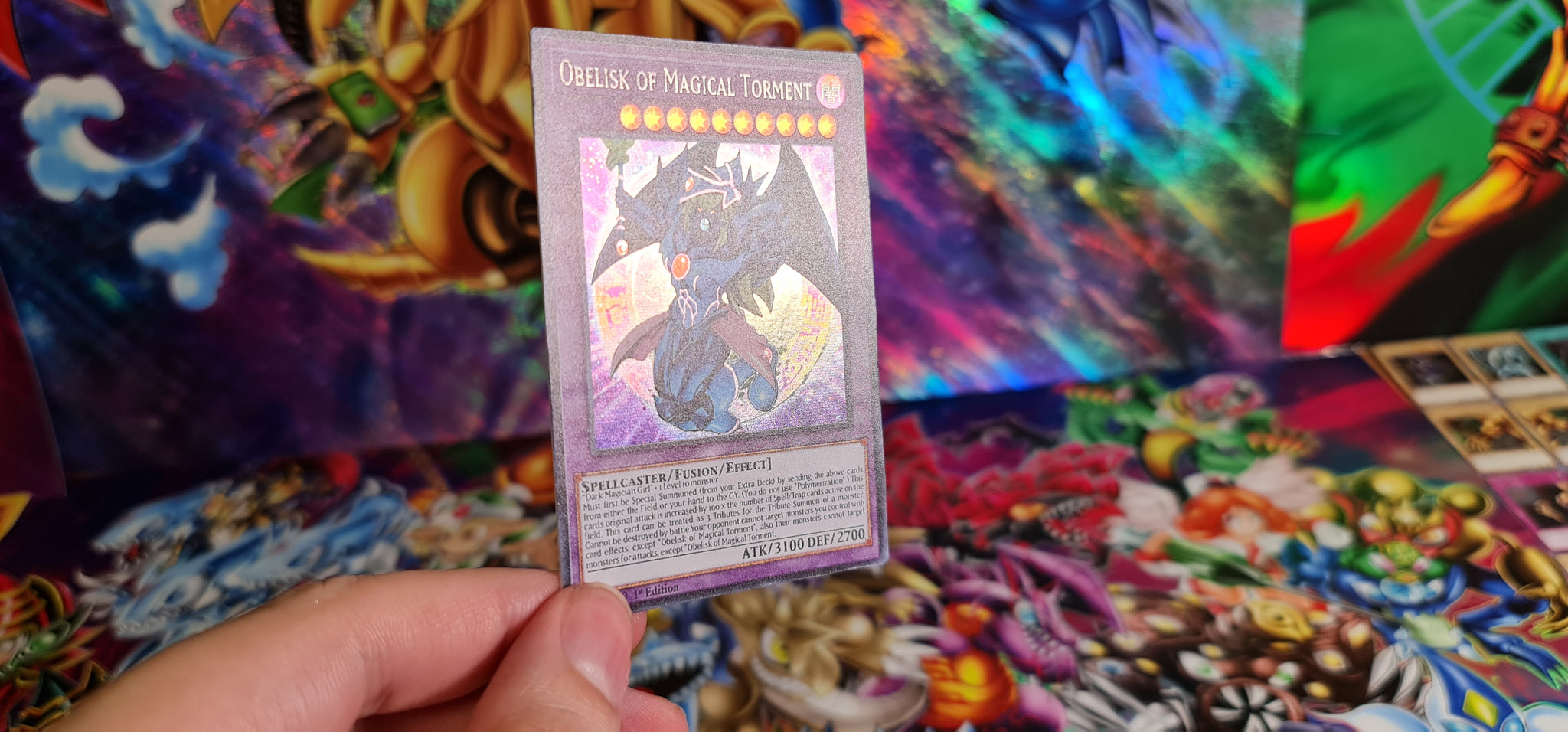 Obelisk the tormentor/Dark magician girl fusion Custom Orica card RushforTacos Custom Cards Obelisk the tormentor/Dark magician girl fusion Custom Orica card RushforTacos Custom Cards